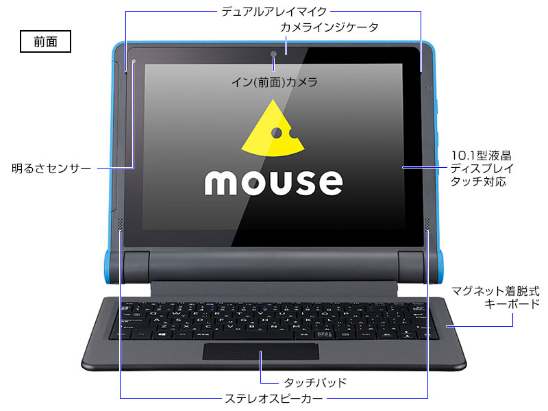 mouse E10 1万円台から購入できるWindows搭載タブレット型PC│マウス