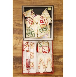 七五三 はこせこ結び帯セット L 七歳用 箱迫 帯草履バック七五三和装