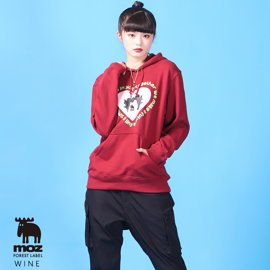 原田都愛×moz FOREST LABEL コラボ プルオーバーパーカー