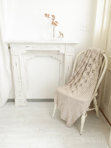 マントルピース Mサイズ ホワイト フレンチシャビーシックスタイル