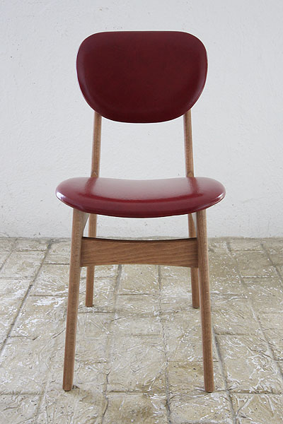 レザーチェア Pin Chair びょう打ちレッド|インテリアショップ MOBILE