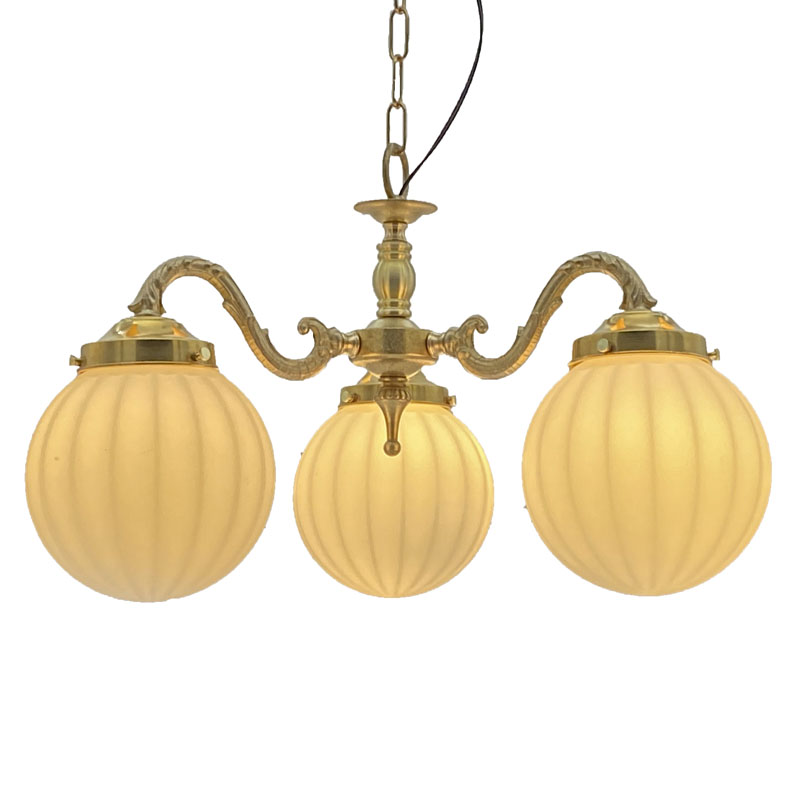 3灯照明灯具セット クラシックスタイルシャンデリア（60Wx3灯）※電球