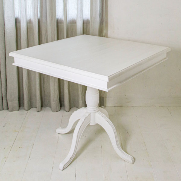 BLANC PEINTURE スクエアカフェテーブル フレンチ 輸入家具 ホワイト