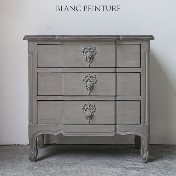 BLANC PEINTURE 3ドロワー3段引出しチェスト サイドボード フレンチ