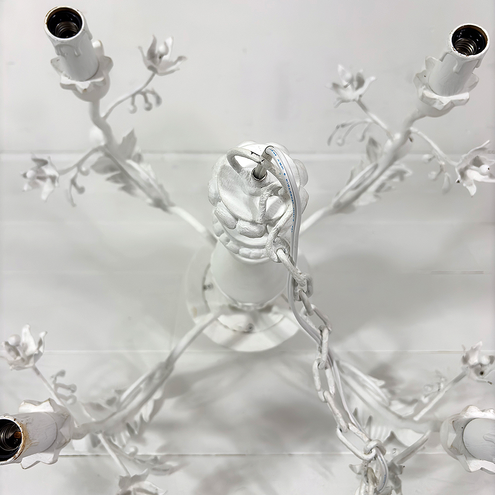 受注生産】BLANC PEINTURE フレンチ 4灯シャンデリア アンティーク加工