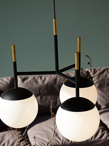 3灯ペンダントライト 引掛シーリング ホワイト 60Wx3 【電球無し