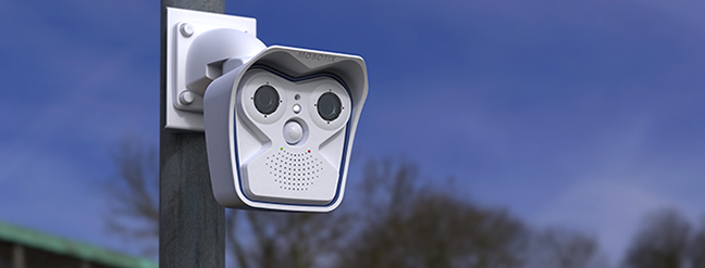 AllroundDual M16】MOBOTIX 全天候型壁面設置2眼カメラ【防犯カメラ】