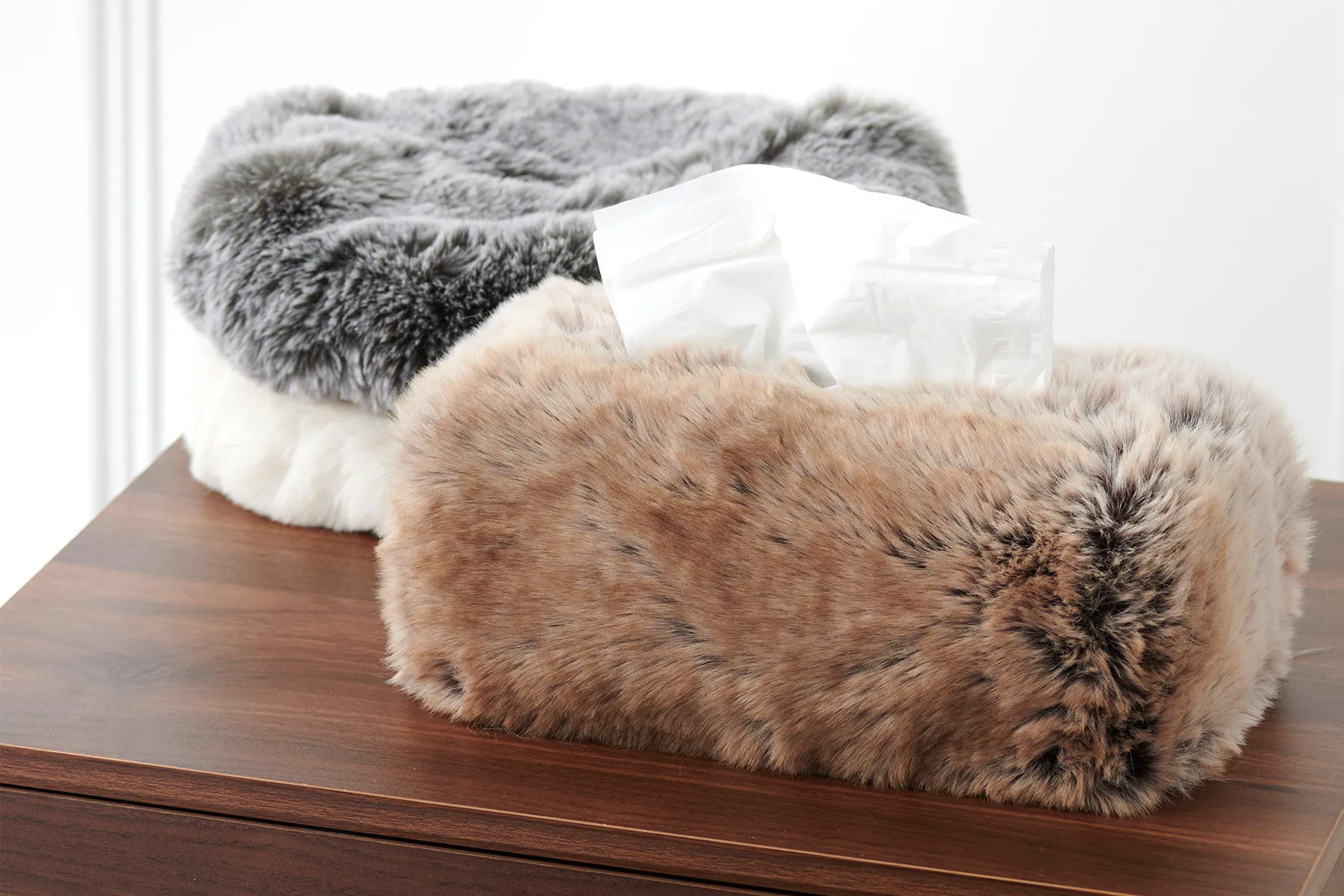 ラグジュアリープラッシュ｜ティッシュボックスカバー｜25×12×6cm