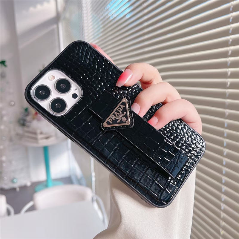 プラダ アイフォンケース 16/15/15pro バンド付き prada風 iphone14