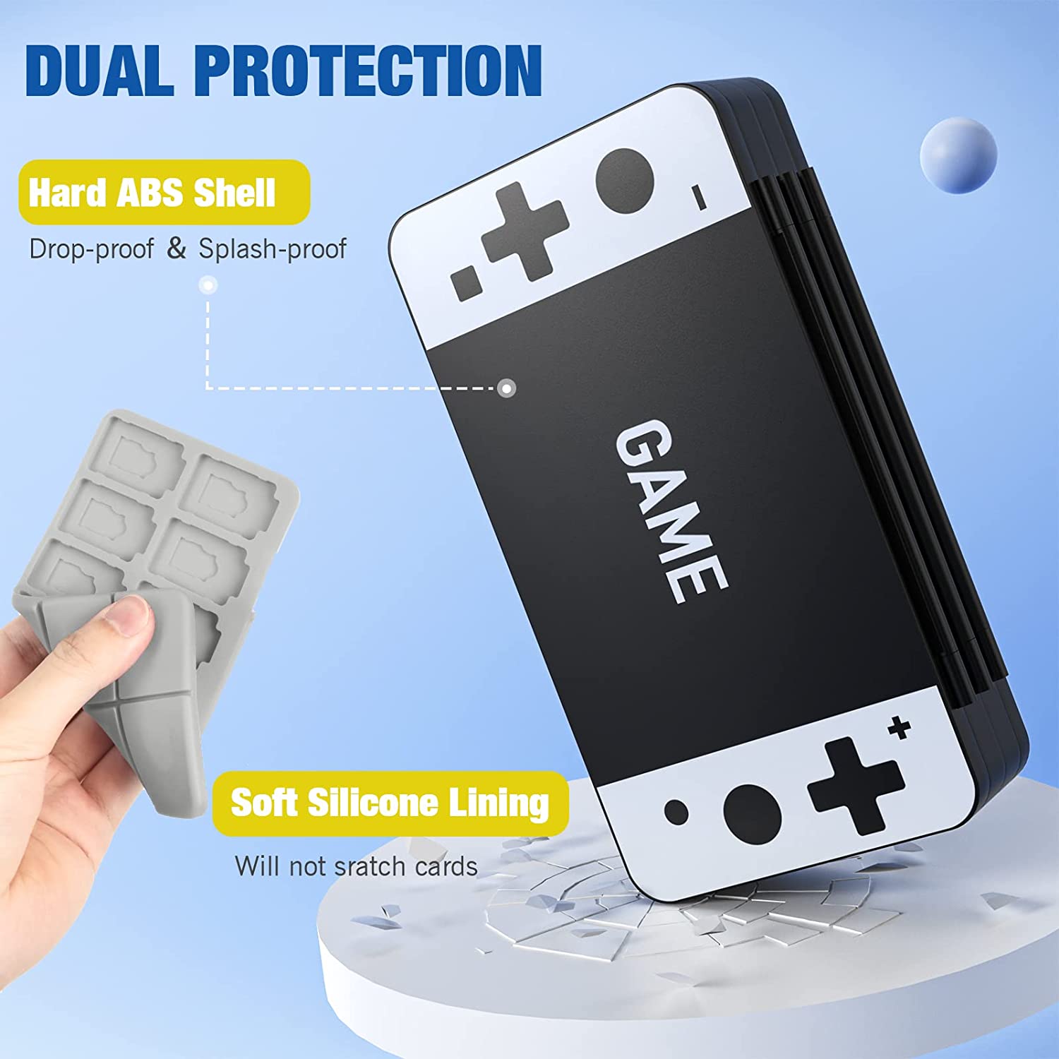 MoKo 72 Game Card Case Compatible with Nintendo Switch OLED 2021