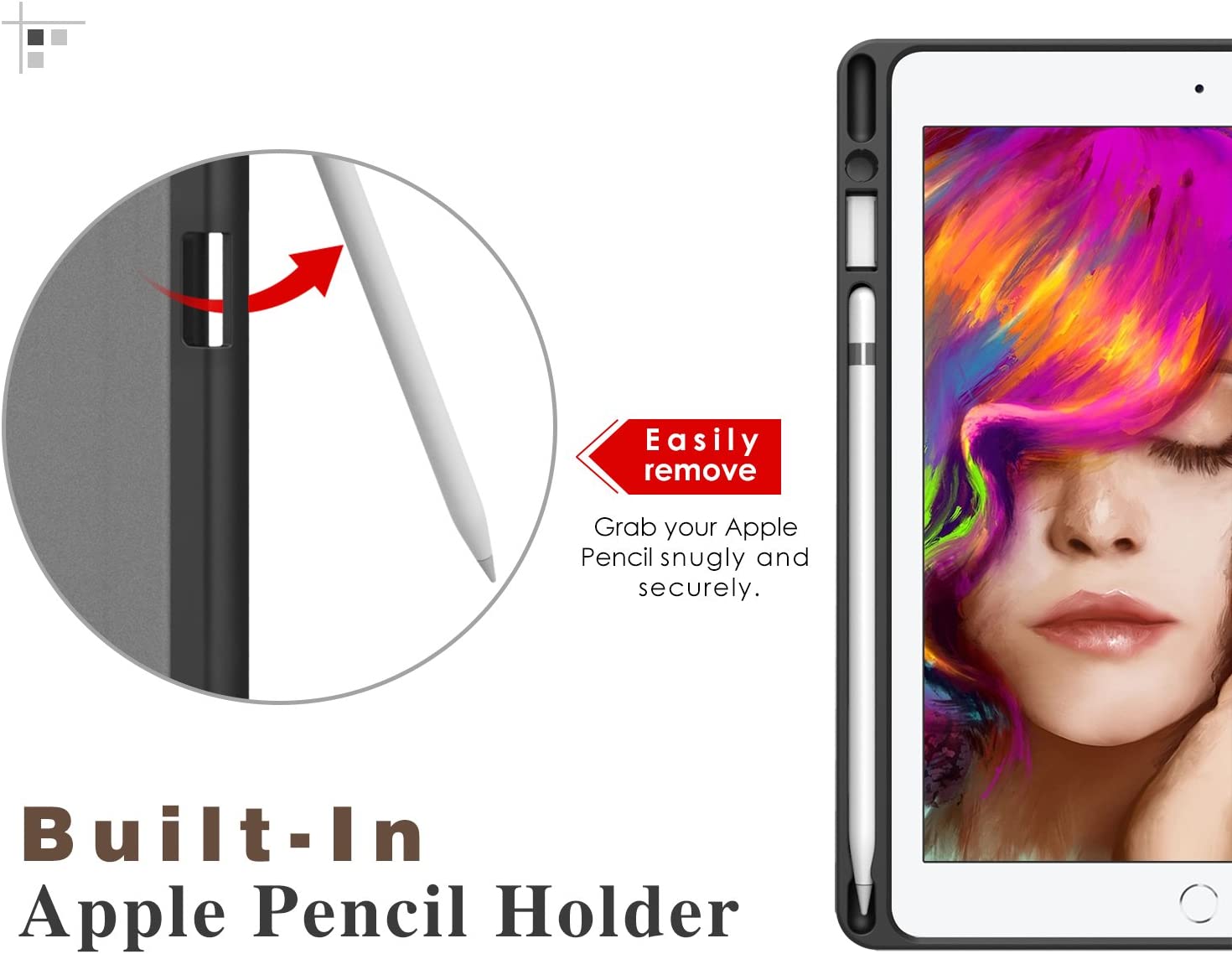 MoKo Case Fit iPad Pro 9.7 with Apple Pencil Holder - Slim