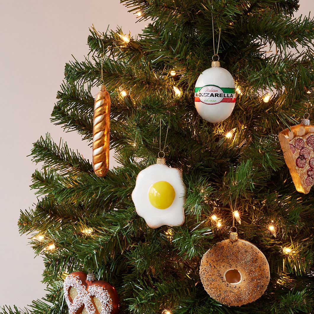 NYC ガラスオーナメント エッグ(エッグ)：クリスマス