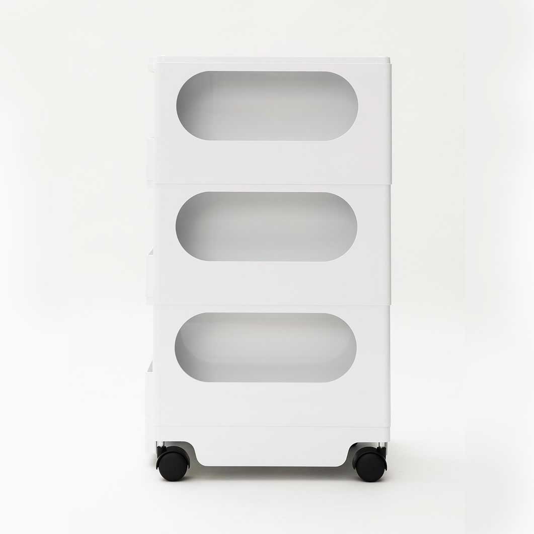 ボビーワゴン 3段5トレイ ブラック(ブラック)：ホーム