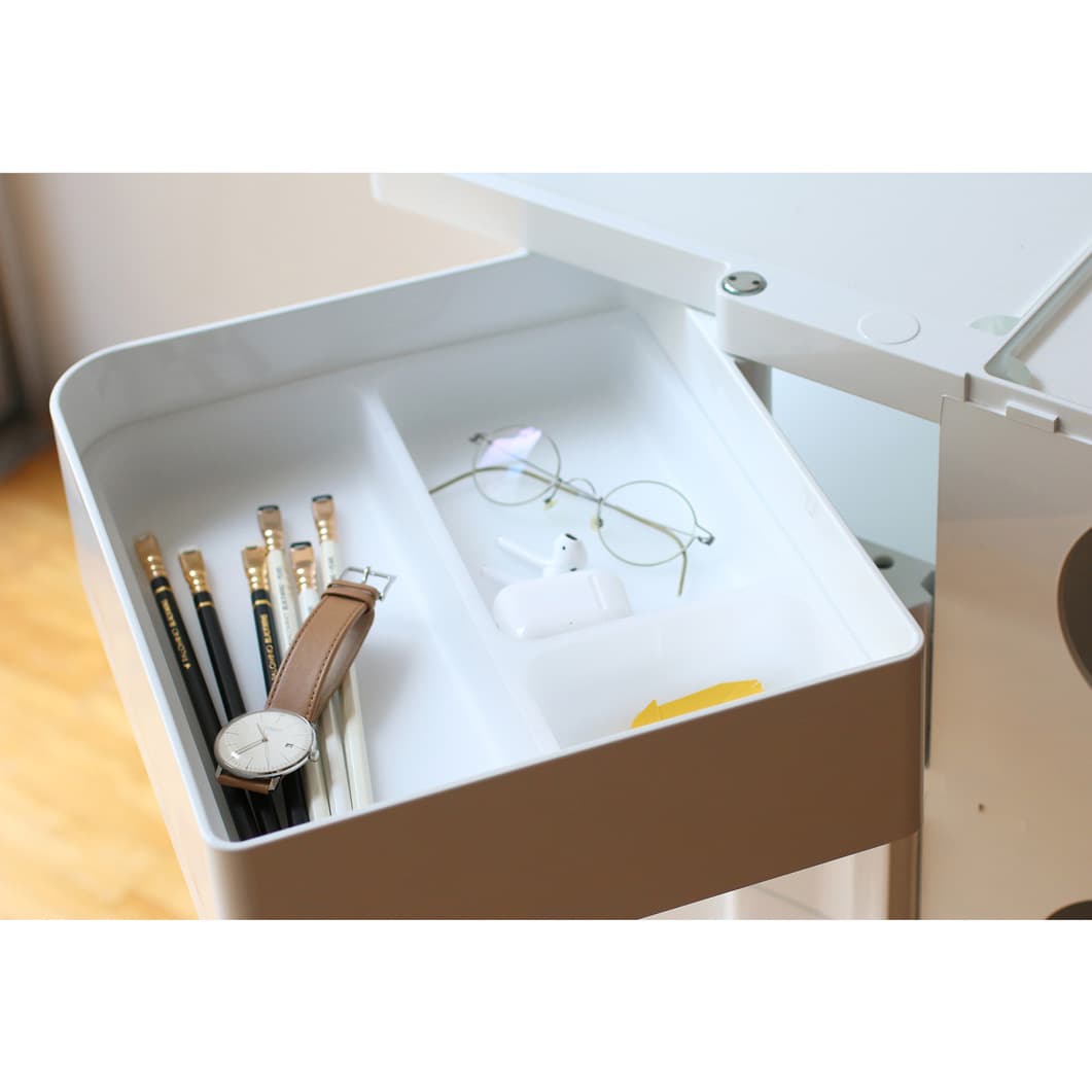 ボビーワゴン 2段2トレイ ブラック(ブラック)：ホーム