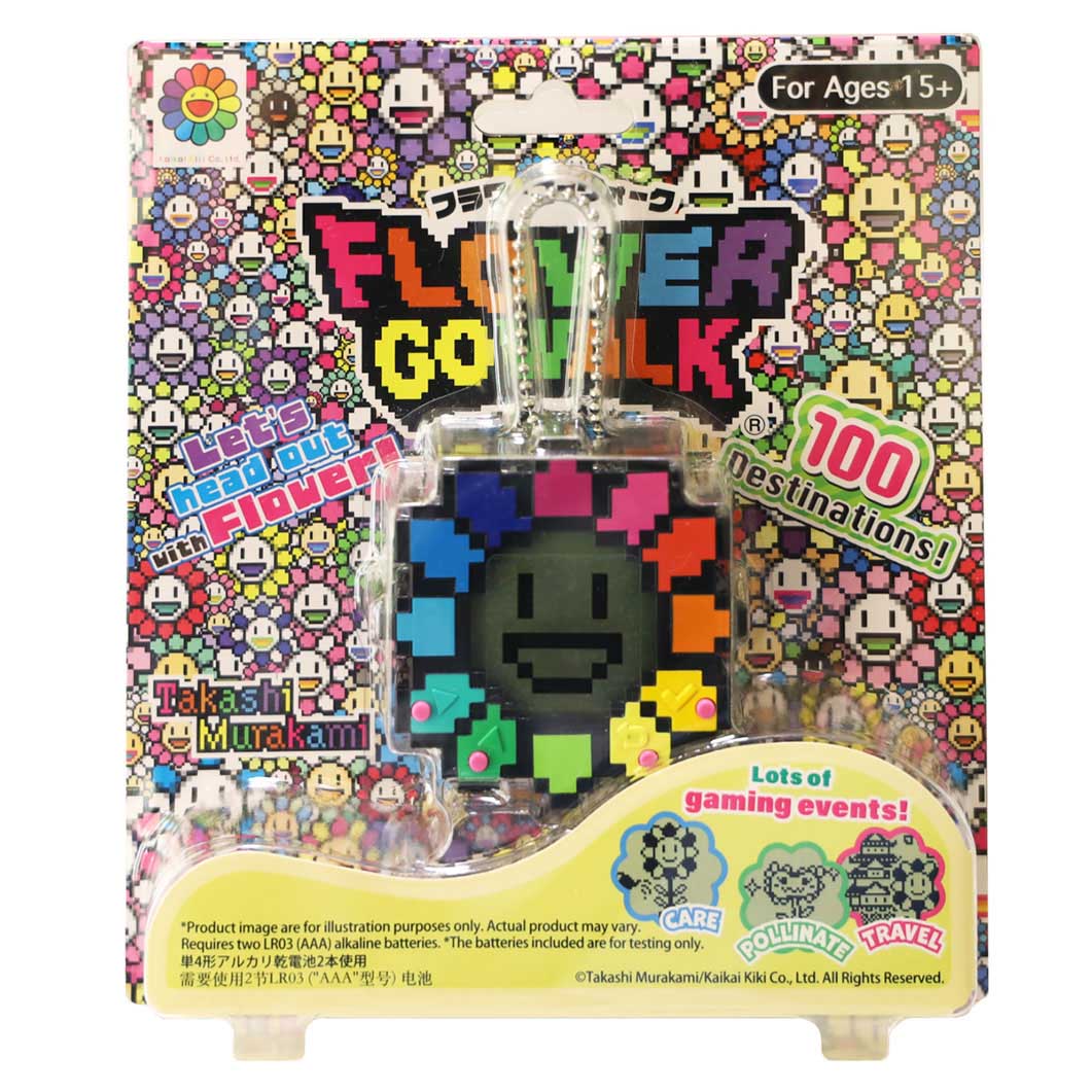 村上隆 Flower Go Walk レインボー ／ ブラック(レインボー