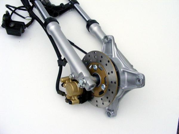 115WダックスDAX用 Φ26フロントフォーク 右側ディスクブレーキキット