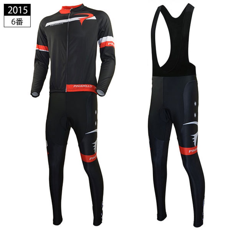 レプリカ ピナレロ 長袖ジャージ サイクルスパッツ 上下セット 自転車