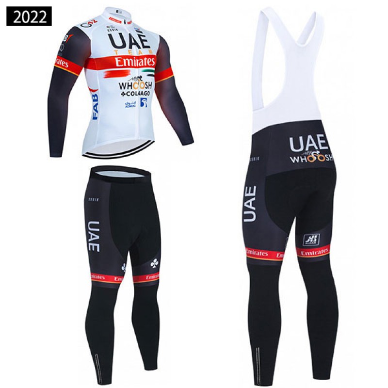 UAE チーム エミレーツ 長袖 ロードレースジャージ 自転車アパレル 冬