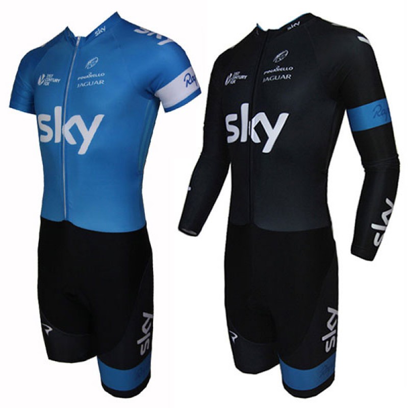 サイクルスキンスーツ 自転車ロードワンピース プロ チームスカイ 2色