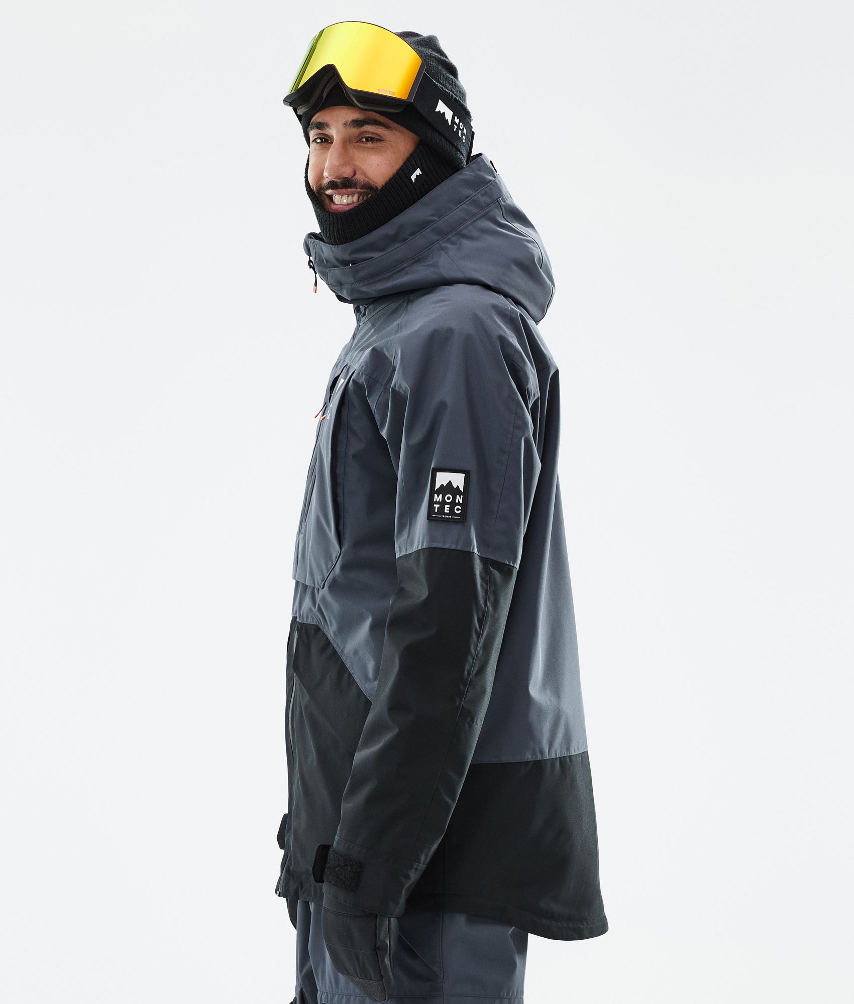 Montec Arch Ski Jacket Men Metal Blue/Black | Montecwear.com
