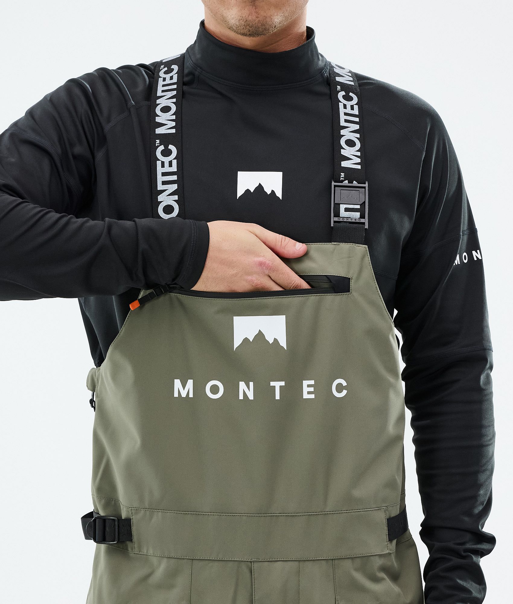 Montec Arch スキーパンツ メンズ Greenish/Black - グリーン