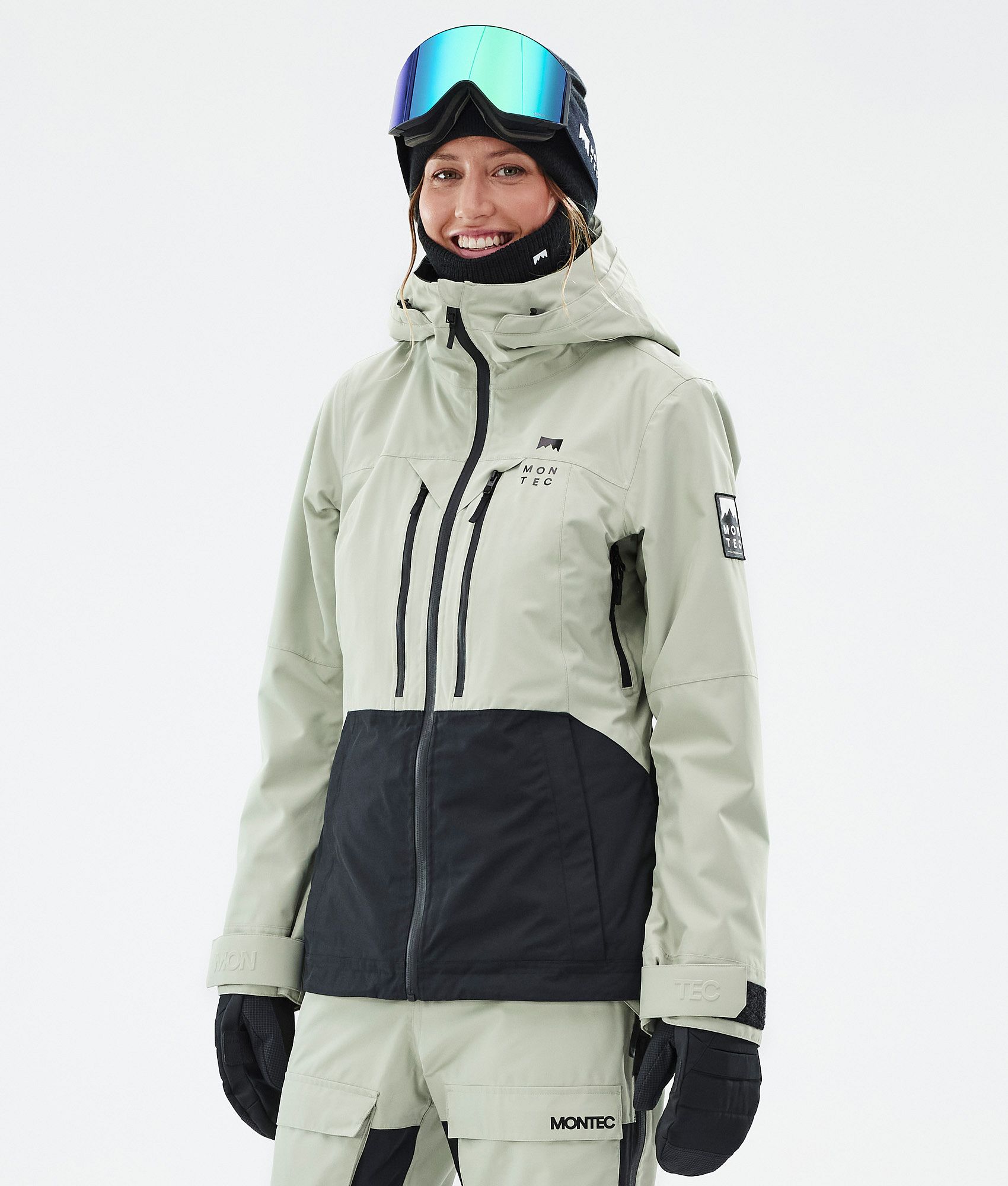 Montec Moss W Ski Jacket Women Soft Green/Black | Montecwear.com