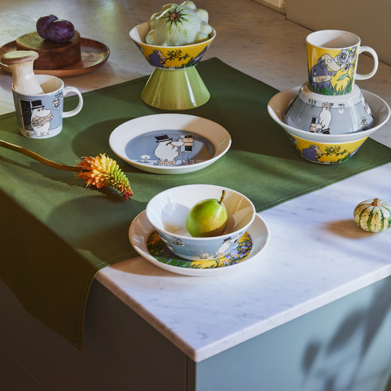 ムーミン クラシック プレート 19cm ムーミンパパ グレー | ムーミン