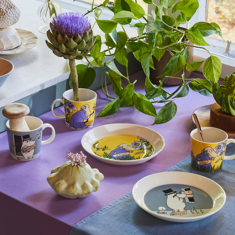 ムーミン クラシック プレート 19cm ムーミンパパ グレー | ムーミン