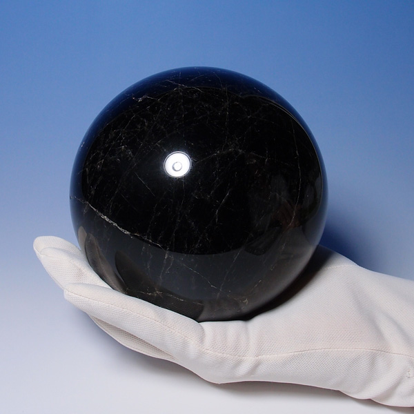 G1151T 黒水晶玉（モリオン玉） 水晶丸玉 水晶天然石専門店ムーン