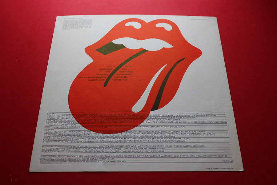 Rolling Stones Sticky Fingers Earliest 1st UK Complete N.Mint