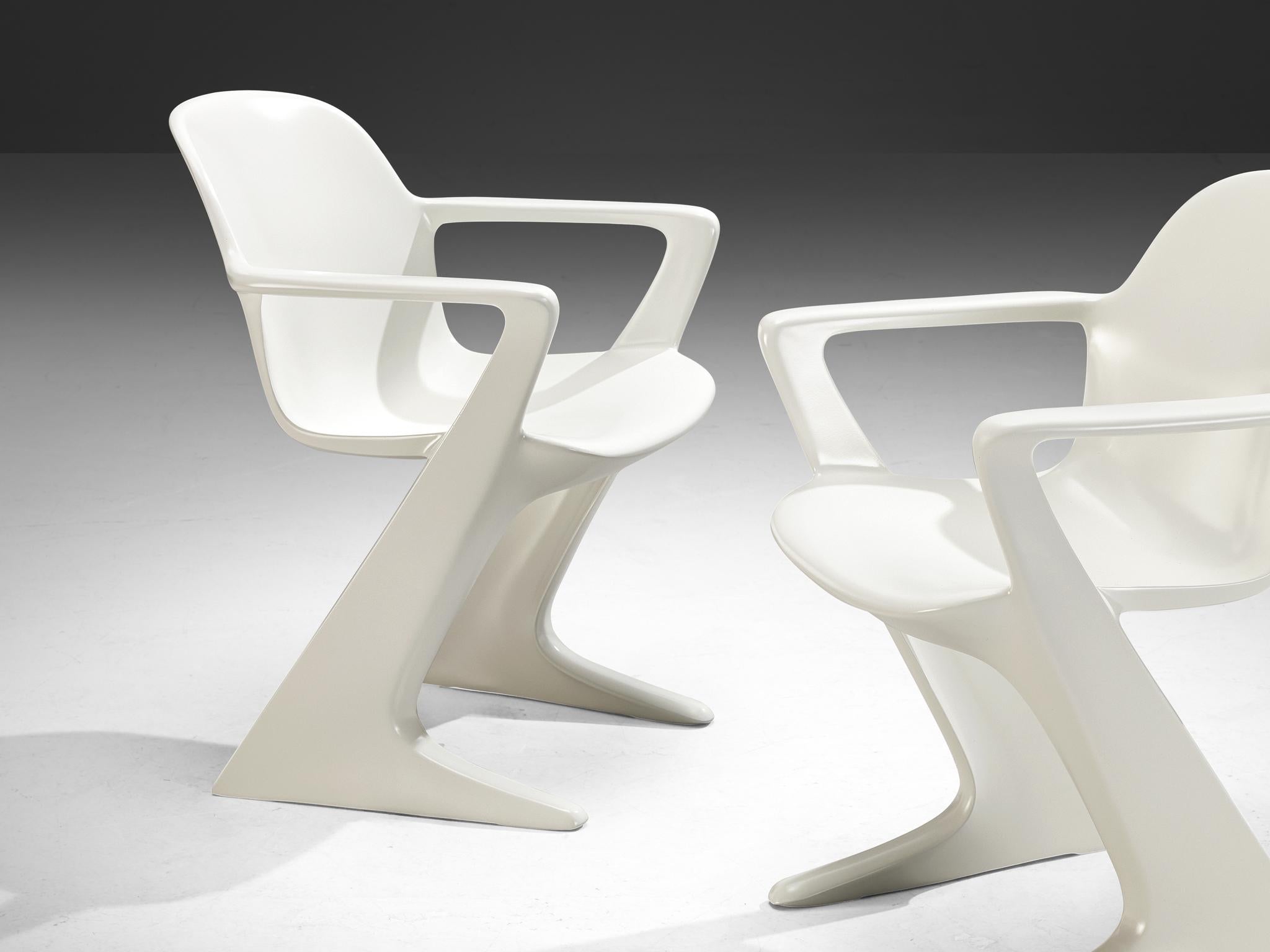 Ernst Moeckl White 'Kangaroo' Dining Chairs