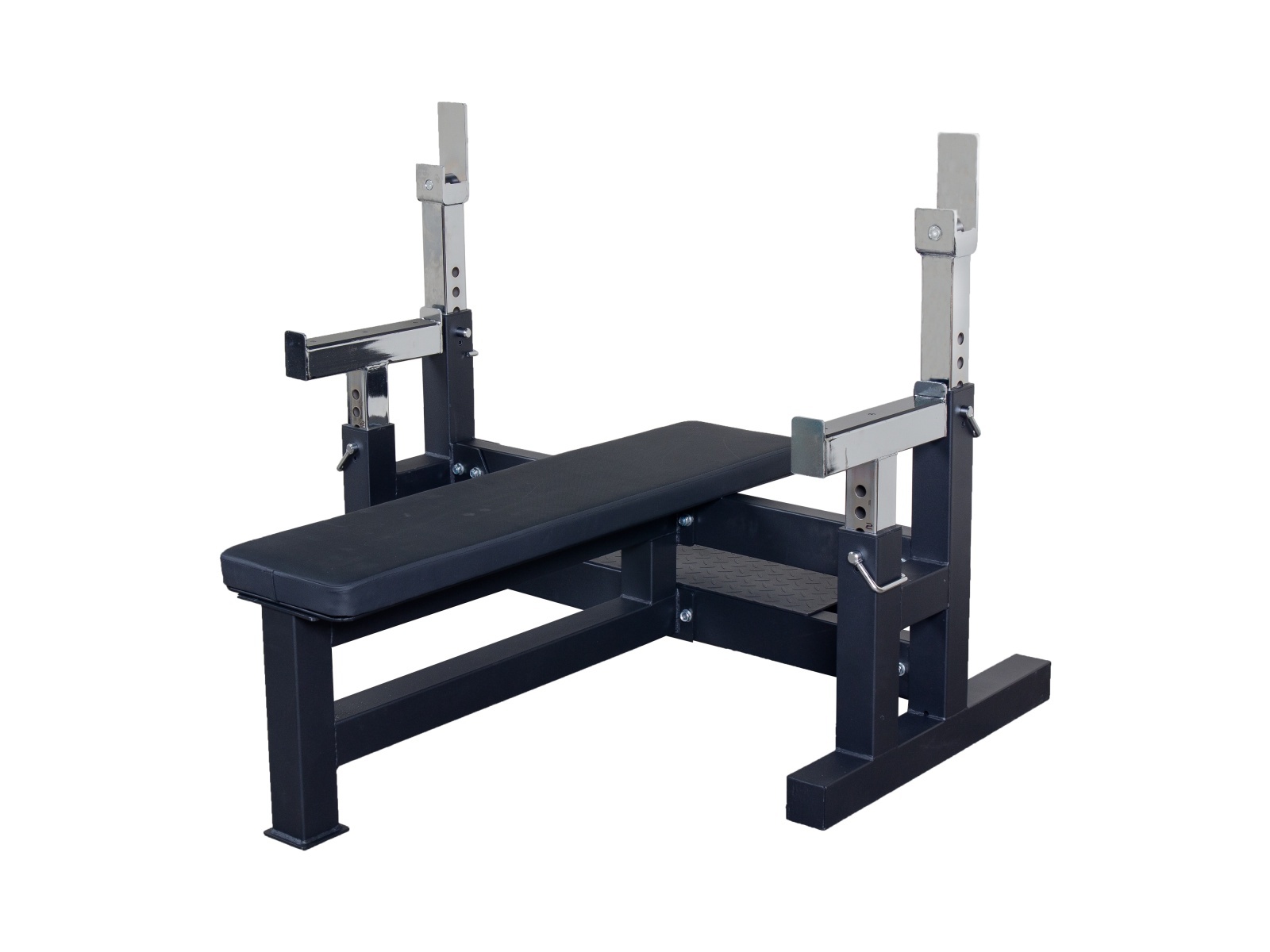 アシストステップ付きパワーベンチ (ベンチプレス 筋トレ ボディビル