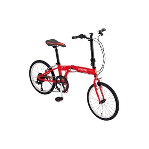 折りたたみ自転車 20インチ/レッド(赤) シマノ7段変速 重さ12.1kg