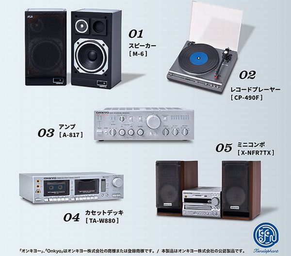 ONKYOのミニコンポやカセットデッキなどの懐かしオーディオがカプセル