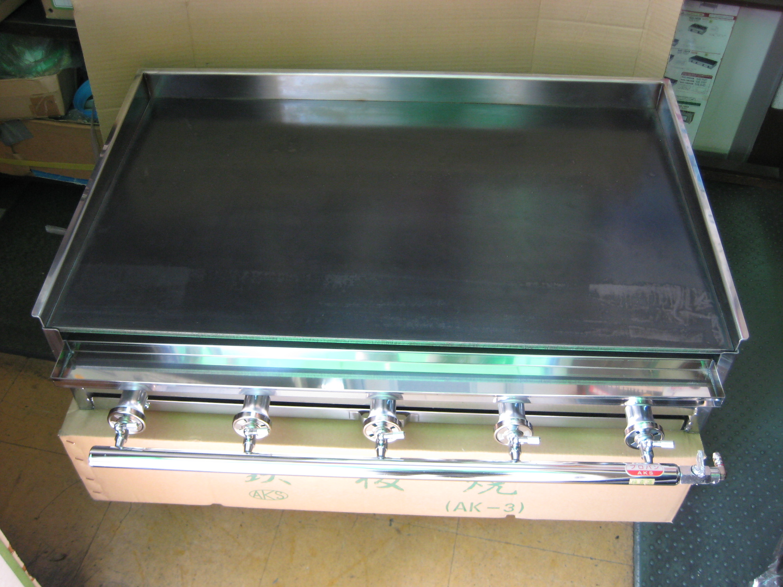 業務用 卓上 鉄板焼き器 AK-3 横幅910x奥行560x高さ180mm : MDS01