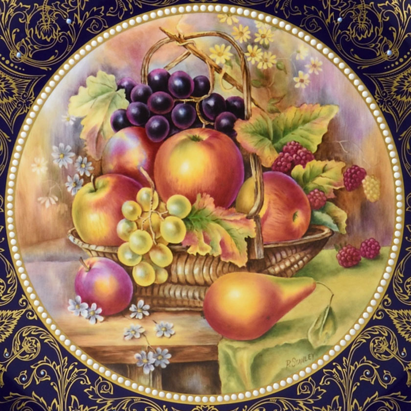 ロイヤルウースター(ROYAL WORCESTER) 飾り皿 ペインテッドフルーツ