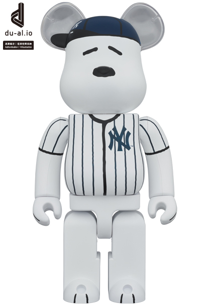 MEDICOM TOY - MLB × PEANUTS BE@RBRICK SNOOPY (NEW YORK YANKEES) 1000％