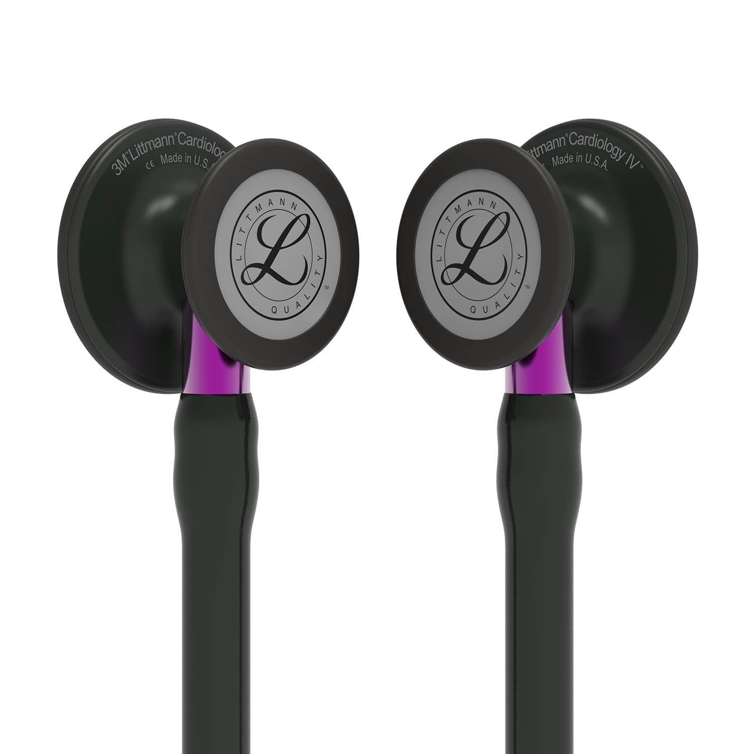 Littmann Cardiology IV Diagnostic Stethoscope: Black & Black - Violet