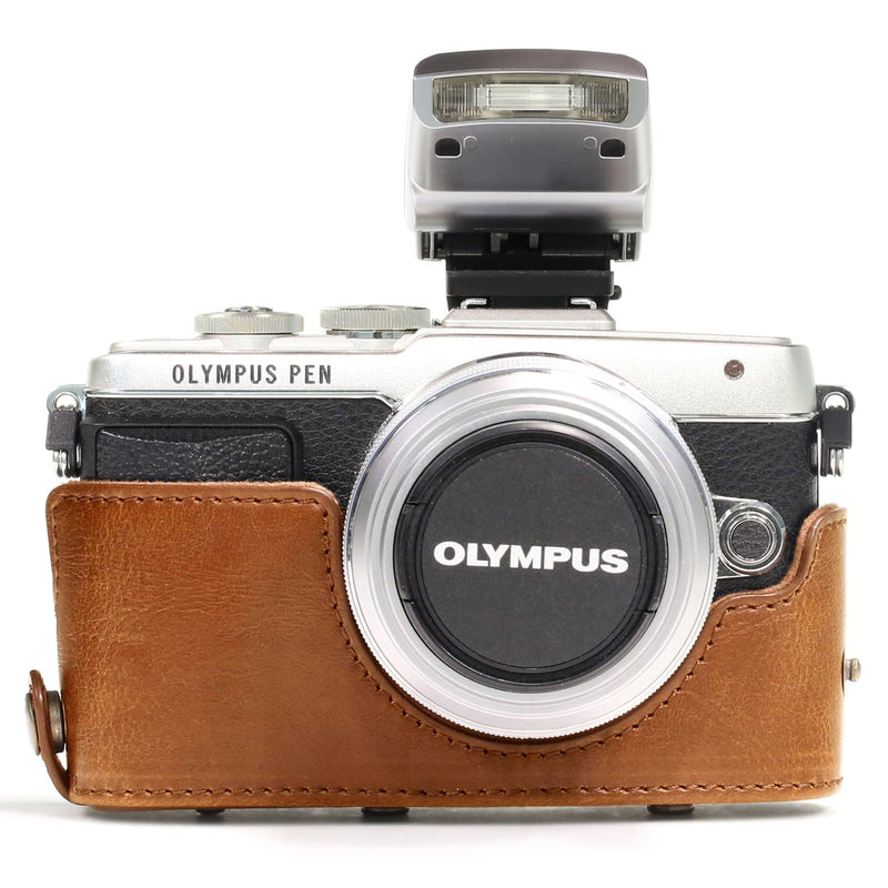 MegaGear Olympus PEN E-PL8 Ever Ready Leather Camera Case and