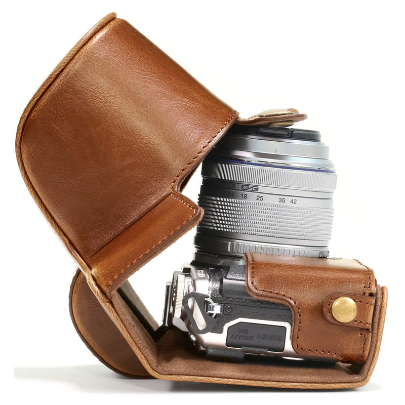 MegaGear Olympus PEN E-PL8 Ever Ready Leather Camera Case and