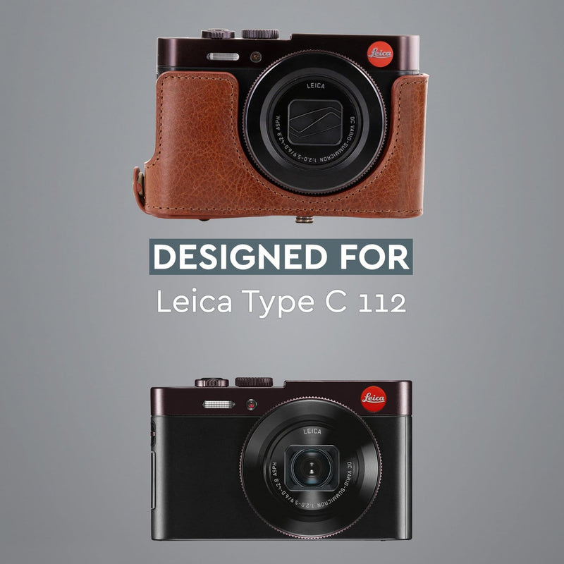MegaGear Leica C Typ 112 Ever Ready Top Grain Leather Camera Case