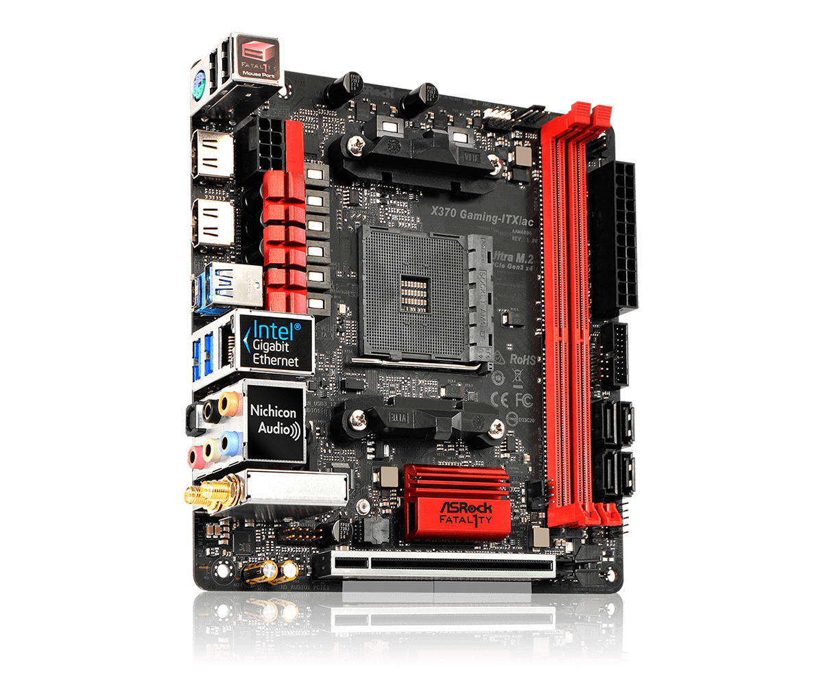 Asrock Fatal1ty AMD X370 Mini ITX AM4 DDR4-SDRAM Motherboard