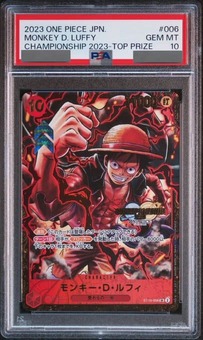 PSA10鑑定済】モンキー・D・ルフィ 【プロモ】《赤》 チャンピオン