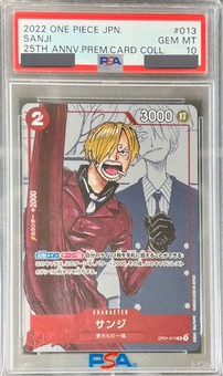 PSA10鑑定済】サンジ【プロモ】《赤》 25周年パラレル版OP01-013 販売