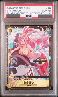 PSA10鑑定済】しらほし【プロモ】《黄》 チャンピオンシップ版OP03-116