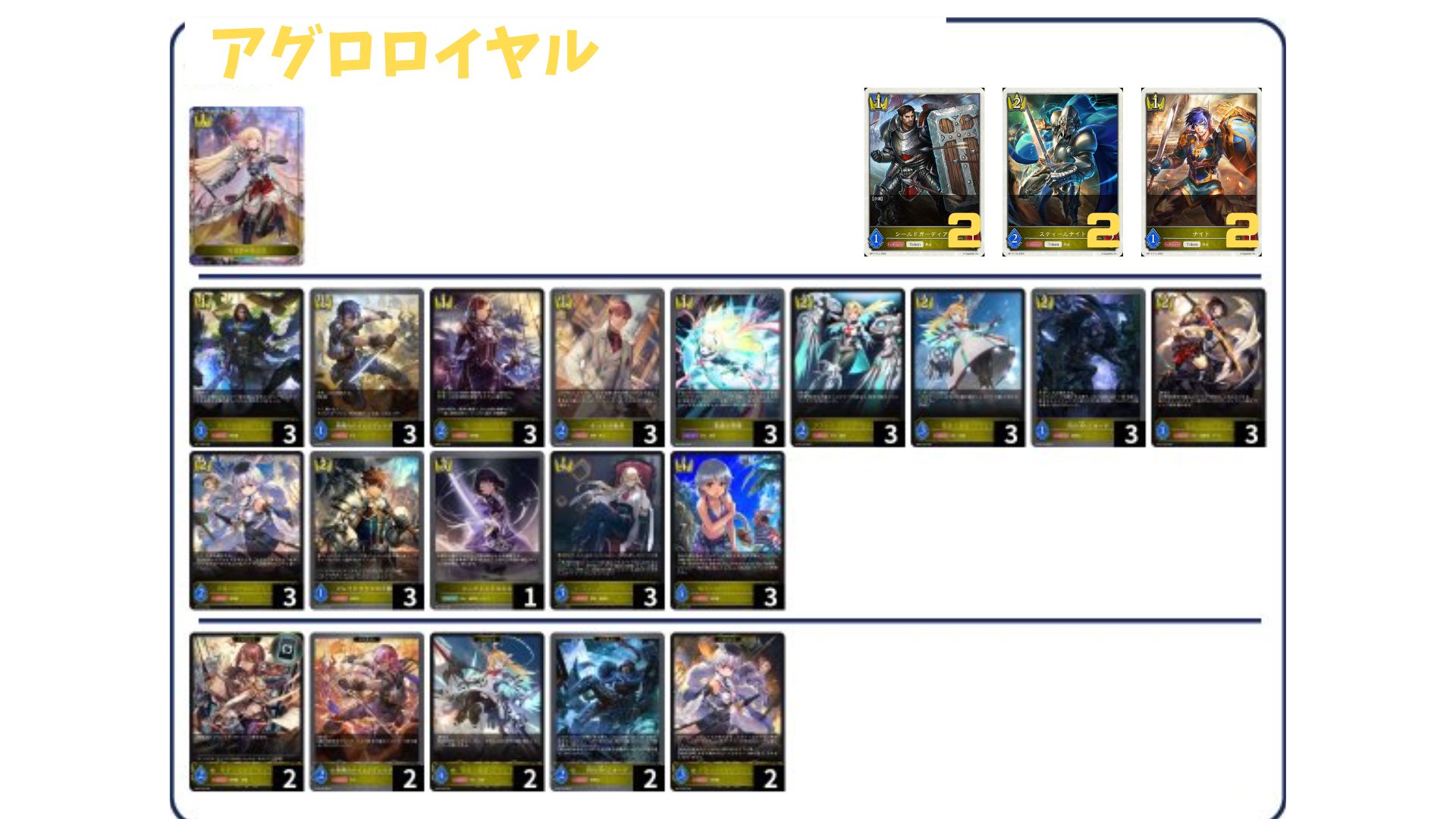 デッキ販売】アグロロイヤル 販売ページ｜シャドバ通販｜高価買取も