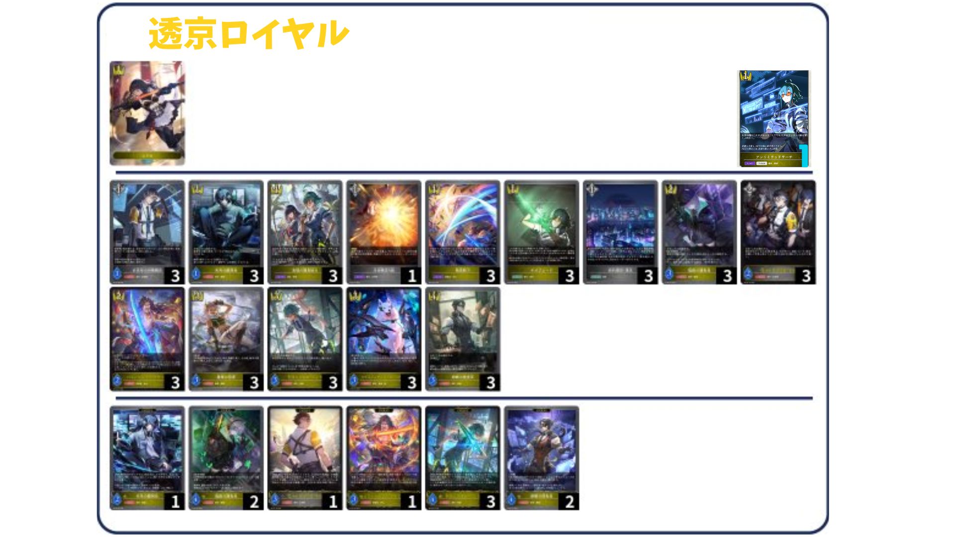 デッキ販売】透京ロイヤル 販売ページ｜シャドバ通販｜高価買取も実施