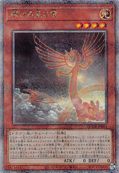 輝ける星の竜/25thシークレット【モンスター】《QCDB-JP003》 販売