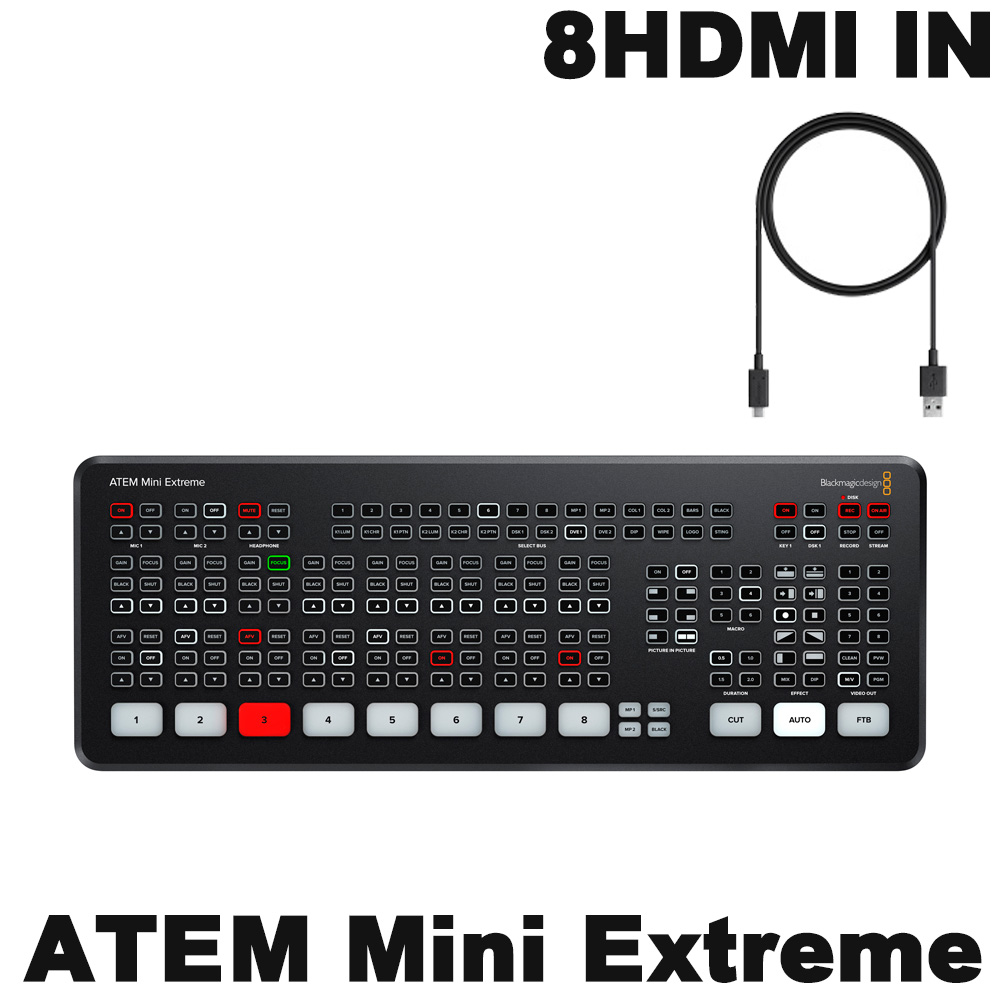 Blackmagic HDMI ビデオスイッチャー ATEM Mini Extreme【福山楽器