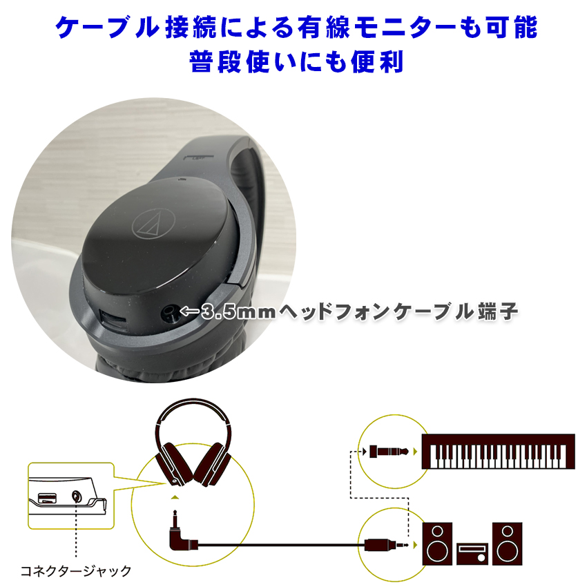 audio-technica ワイヤレスヘッドフォン ATH-EP1000IR【福山楽器センター】